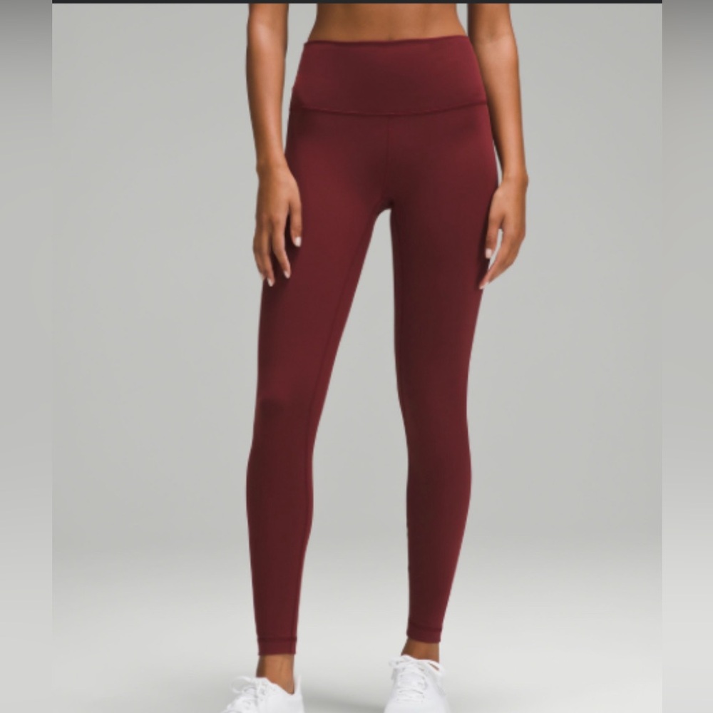 Lululemon WUNDER TRAIN HIGH-RISE TIGHT 28" Red Merlot